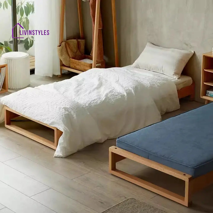 Japandi Solid Wood Stackable Sofa Bed SOFA BED