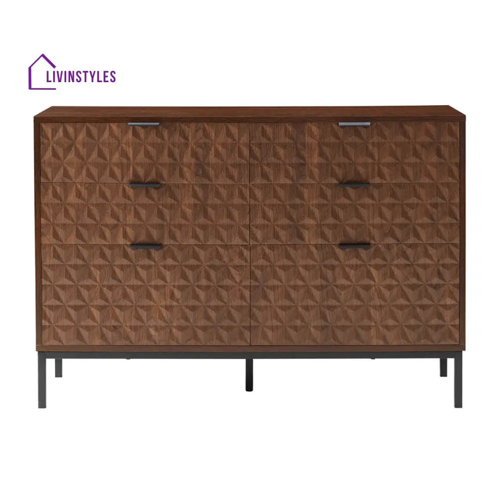 Eliseo 6 Drawer Chest - Walnut Chest of Drawers