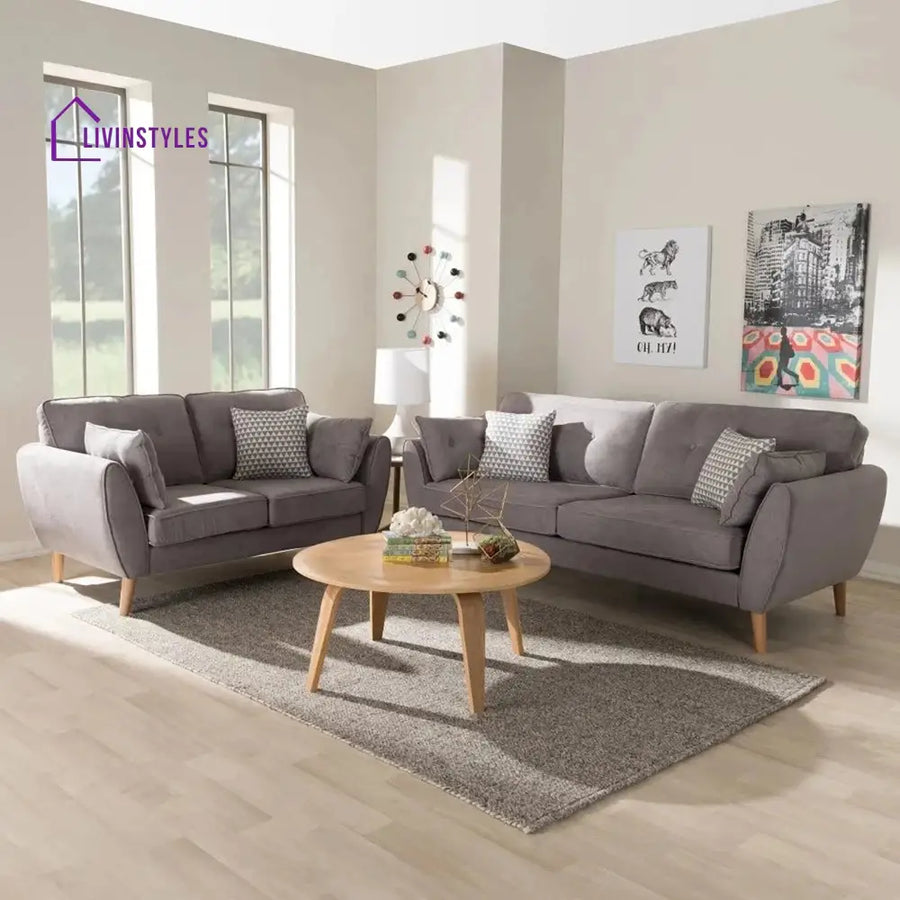 Elizaveta 3 Seater Sofa for Living Room Grey