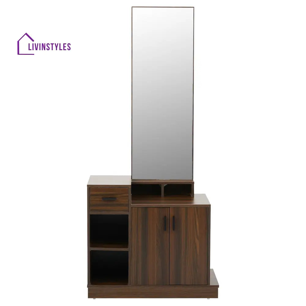 Bogdan Dresser with Mirror (Classic Walnut) Home Furniture