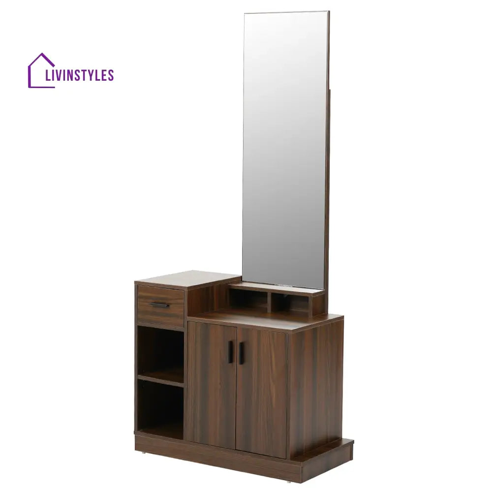 Bogdan Dresser with Mirror (Classic Walnut) Home Furniture