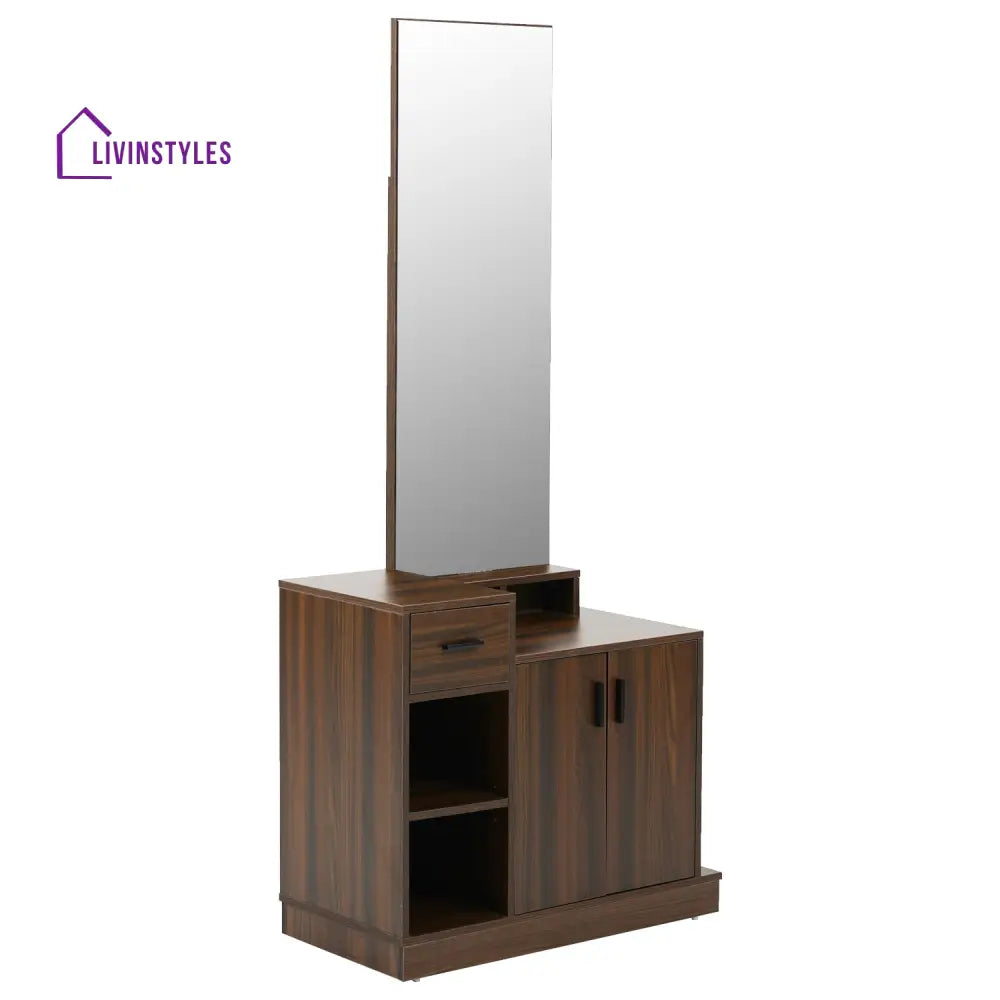 Bogdan Dresser with Mirror (Classic Walnut) Home Furniture