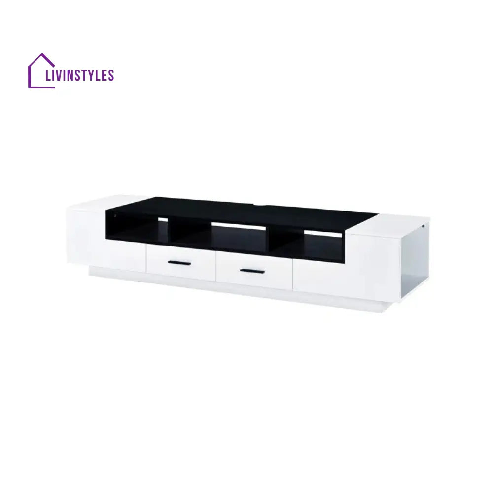 Ella White Finish Tv Unit Stand for Living Room