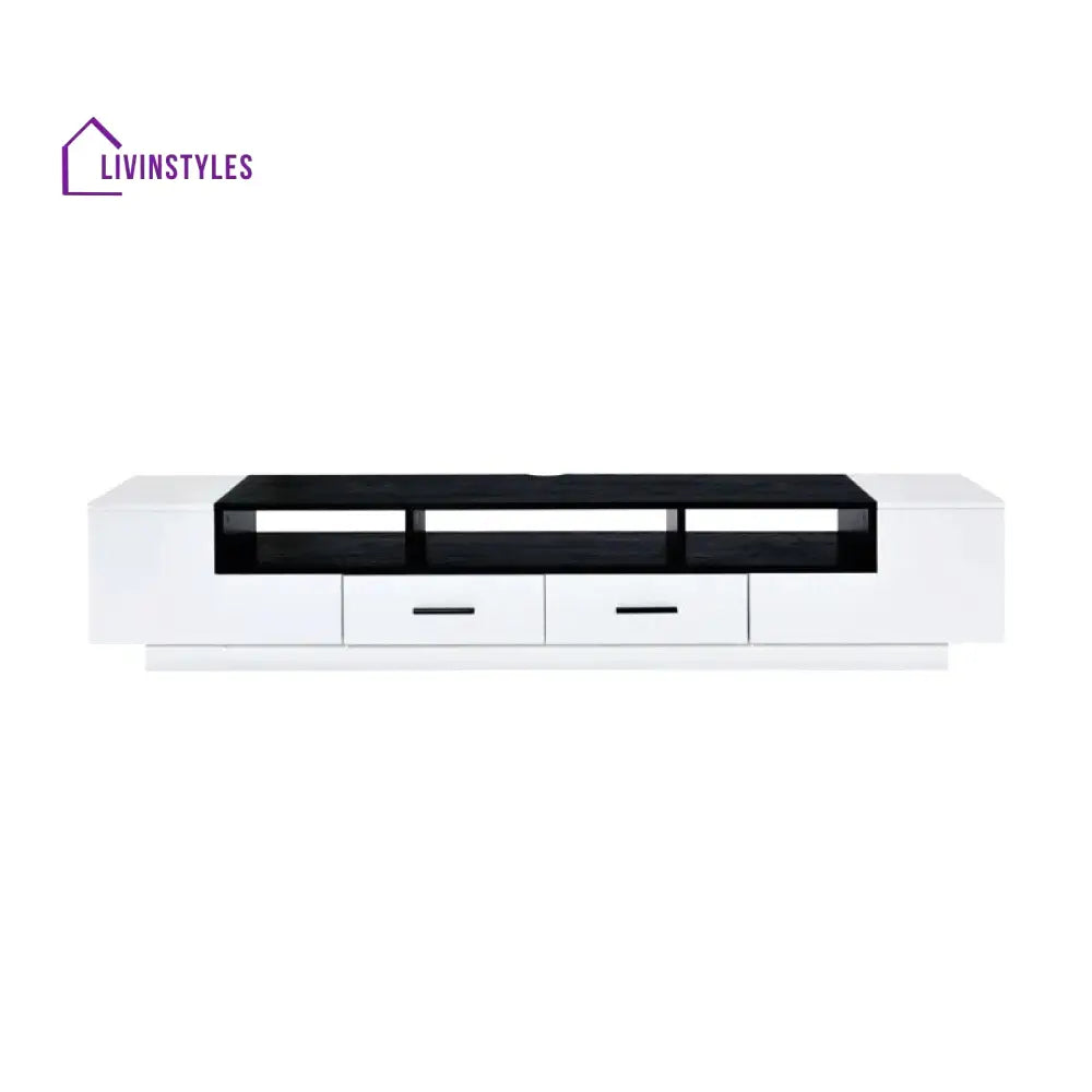 Ella White Finish Tv Unit Stand for Living Room