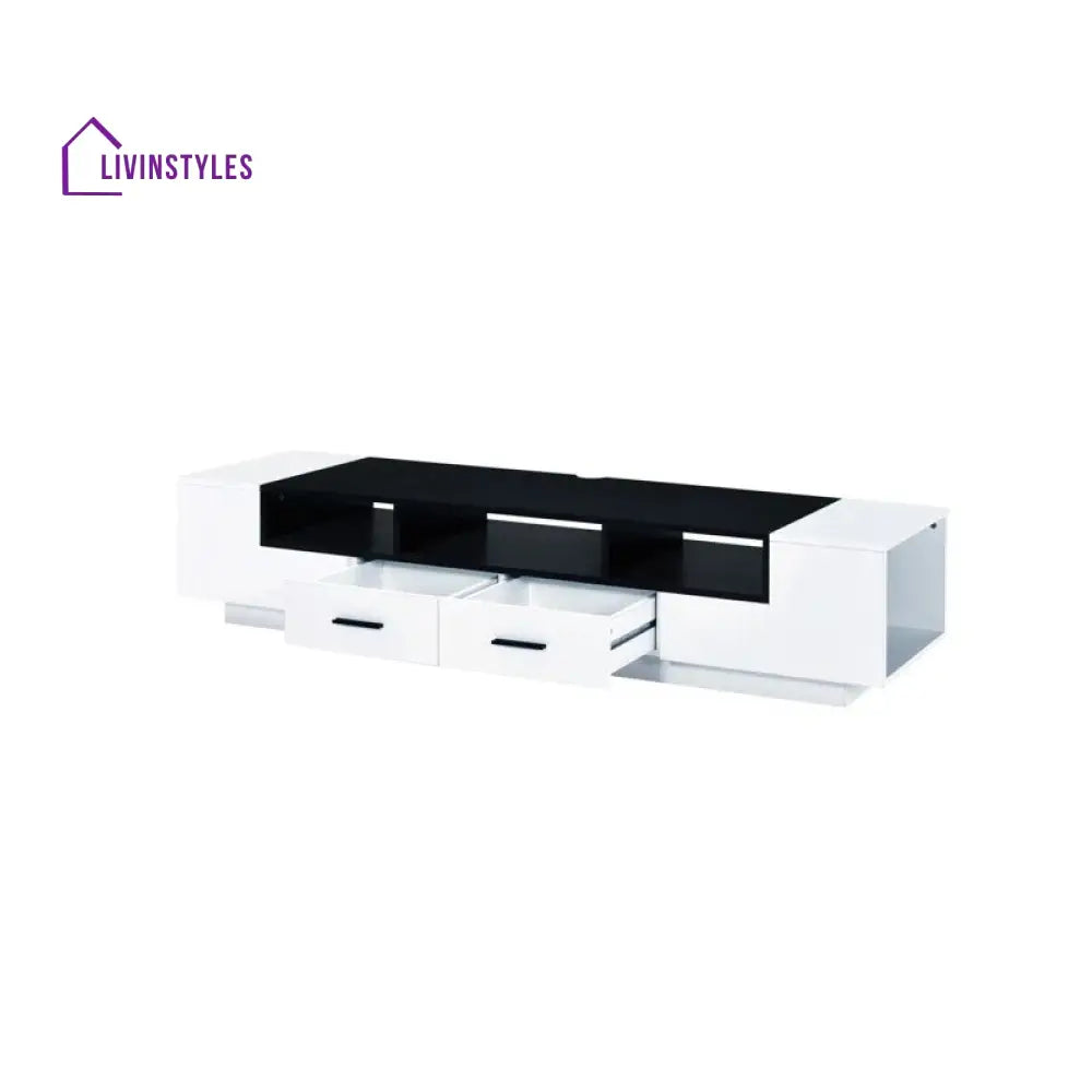 Ella White Finish Tv Unit Stand for Living Room
