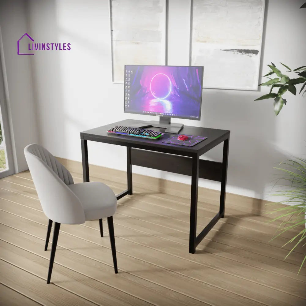 Elmer Computer Table | Computer Table | Study Table for Home Brown / Without Keyboard Tray Art & Drafting Tables