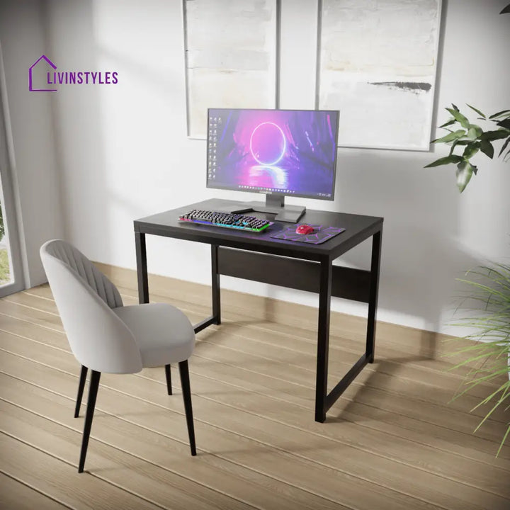 Elmer Computer Table | Computer Table | Study Table for Home Brown / Without Keyboard Tray Art & Drafting Tables