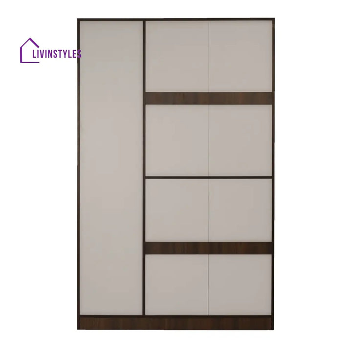 Konstantin 3 Door Wardrobe with Mirror (Walnut) Home Furniture