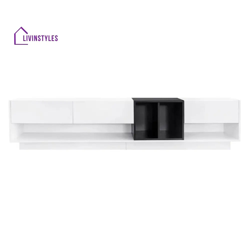 Elodie Wooden Finish Tv Unit Stand for Living Room