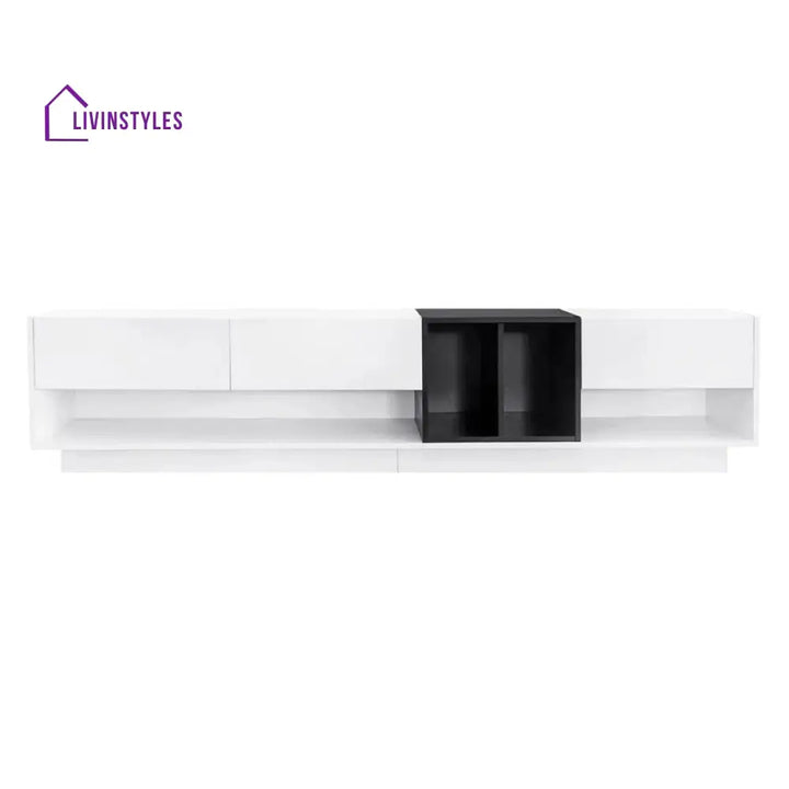 Elodie Wooden Finish Tv Unit Stand for Living Room