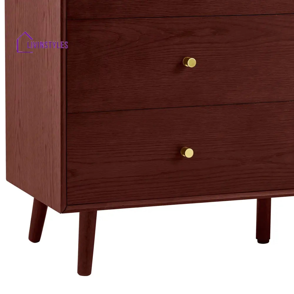 Eloy 6 Drawer Chest - Cherry Wood Chest of Drawers