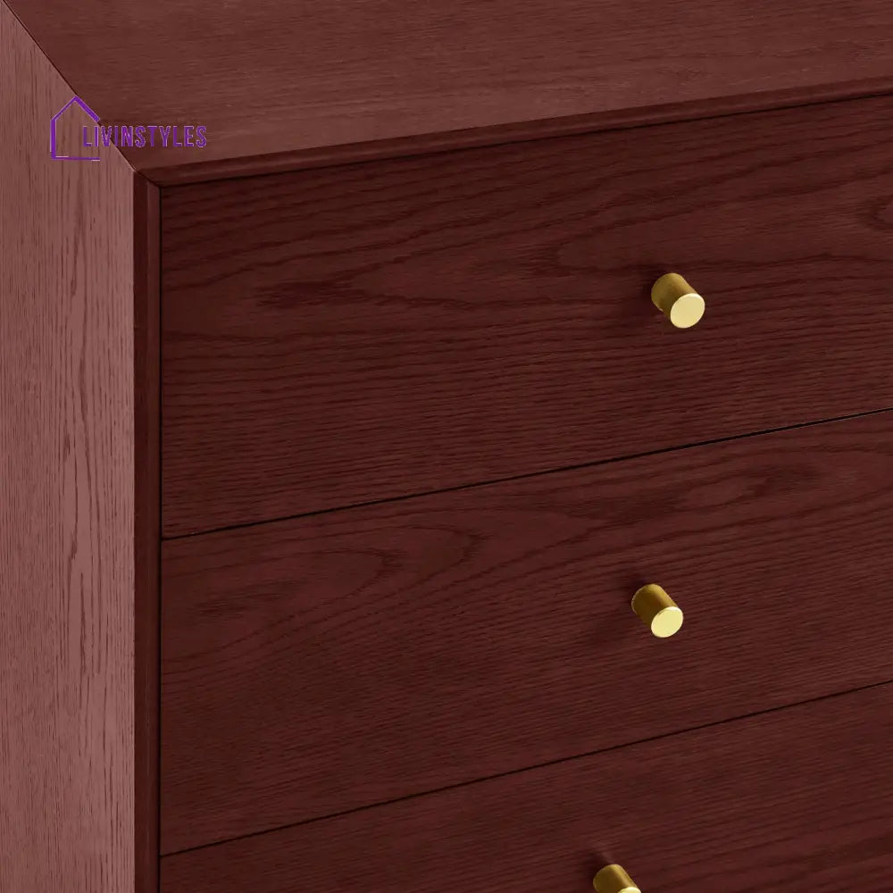 Eloy 6 Drawer Chest - Cherry Wood Chest of Drawers