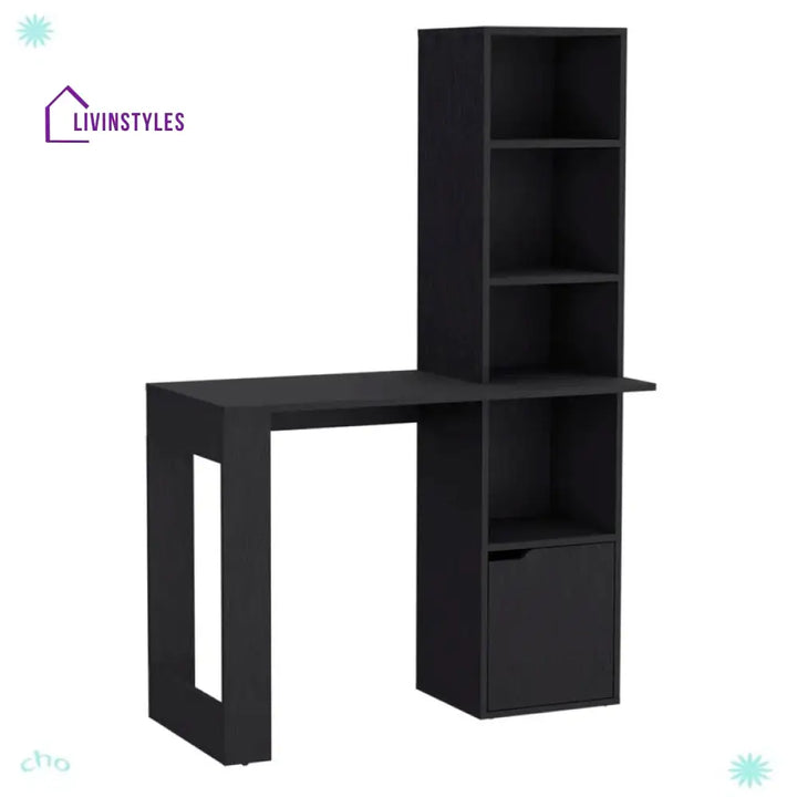 Elvira Black Study Table for Students