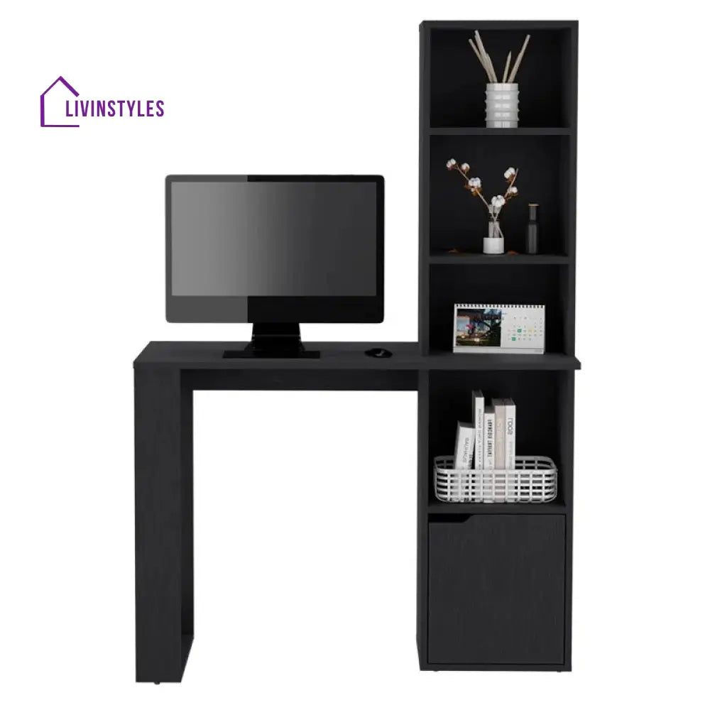 Elvira Black Study Table for Students