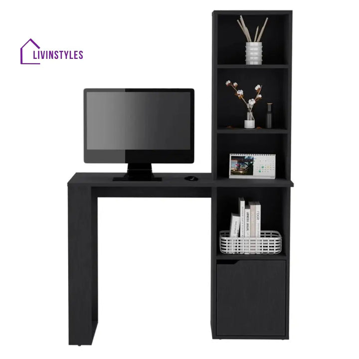Elvira Black Study Table for Students