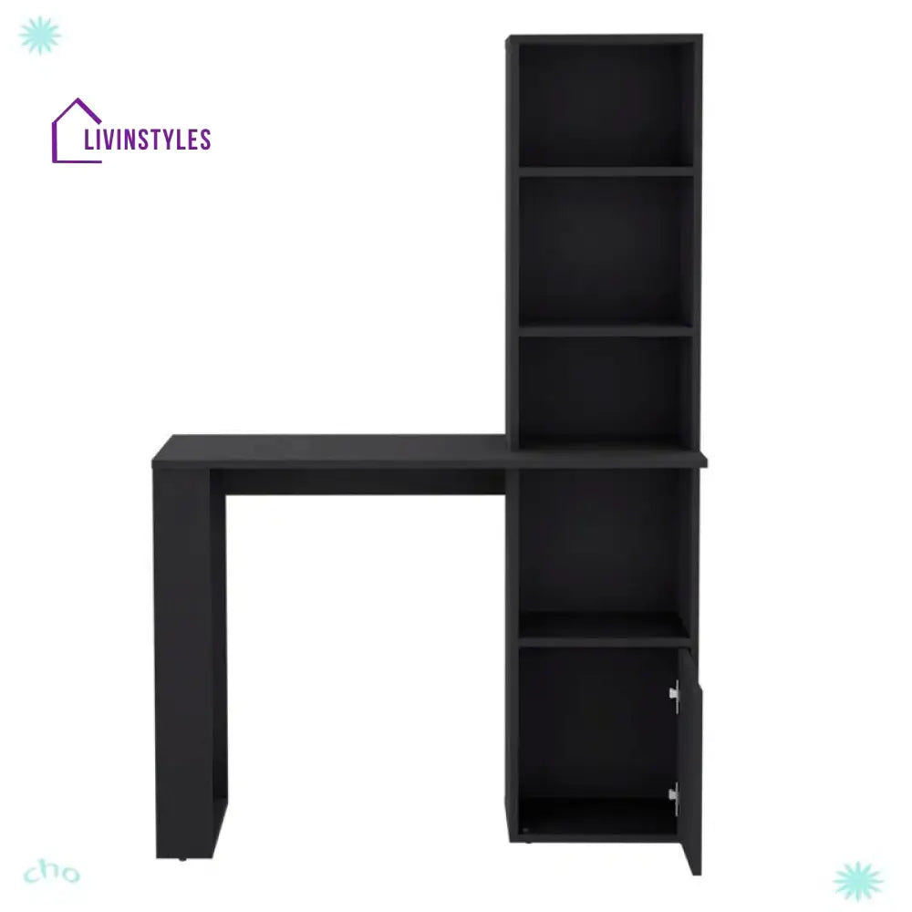 Elvira Black Study Table for Students