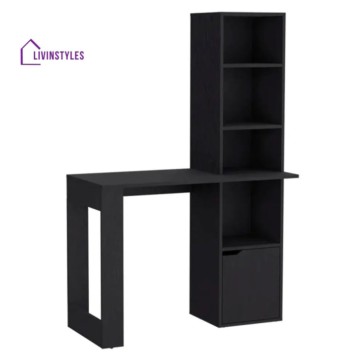 Elvira Black Study Table for Students