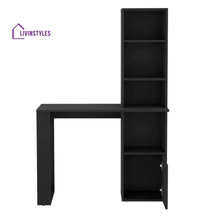 Elvira Black Study Table for Students