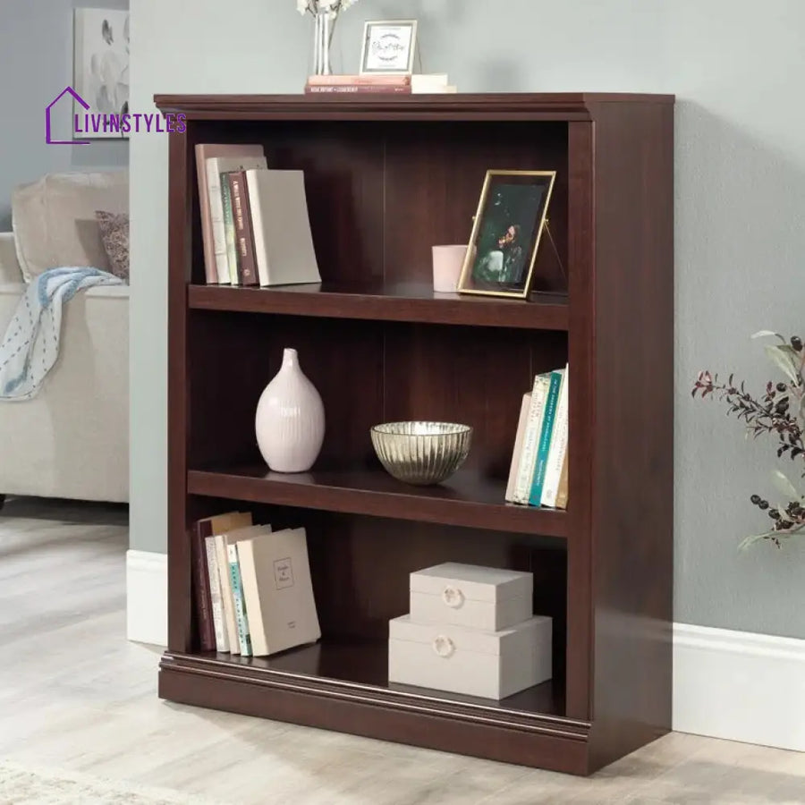 Elvira Solid Wood Bookshelves | Bookshelf for Living Room | Bedroom | Drawing Room | Study Room