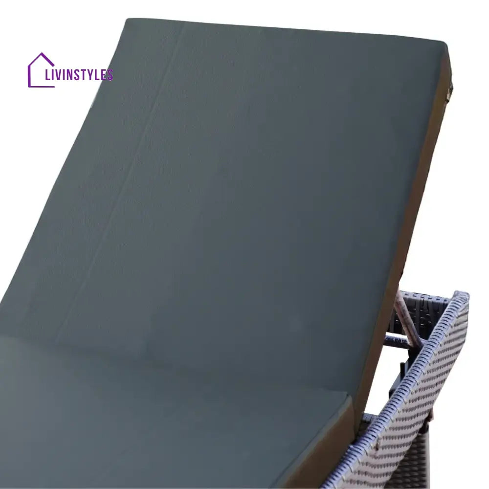 Emaan Outdoor All-Weather Wicker Lounger with Cushions Lounger Set