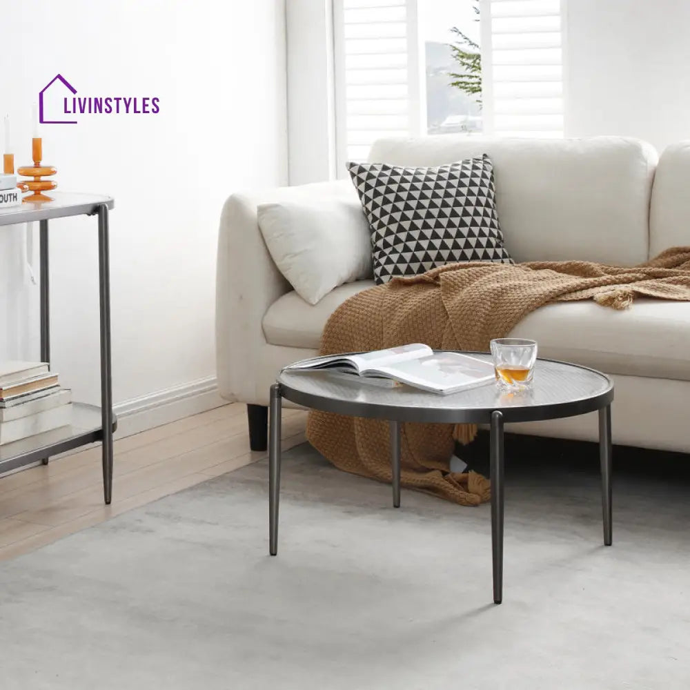 Ember Stainless Steel Coffee Table For Living Room