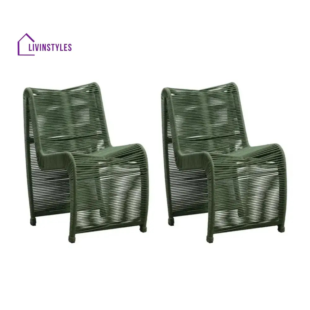 Emerson 2-Piece Outdoor Rope Patio Chairs - Patio Chairs