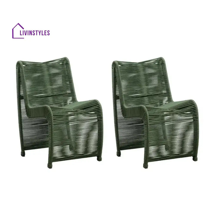 Emerson 2-Piece Outdoor Rope Patio Chairs - Patio Chairs