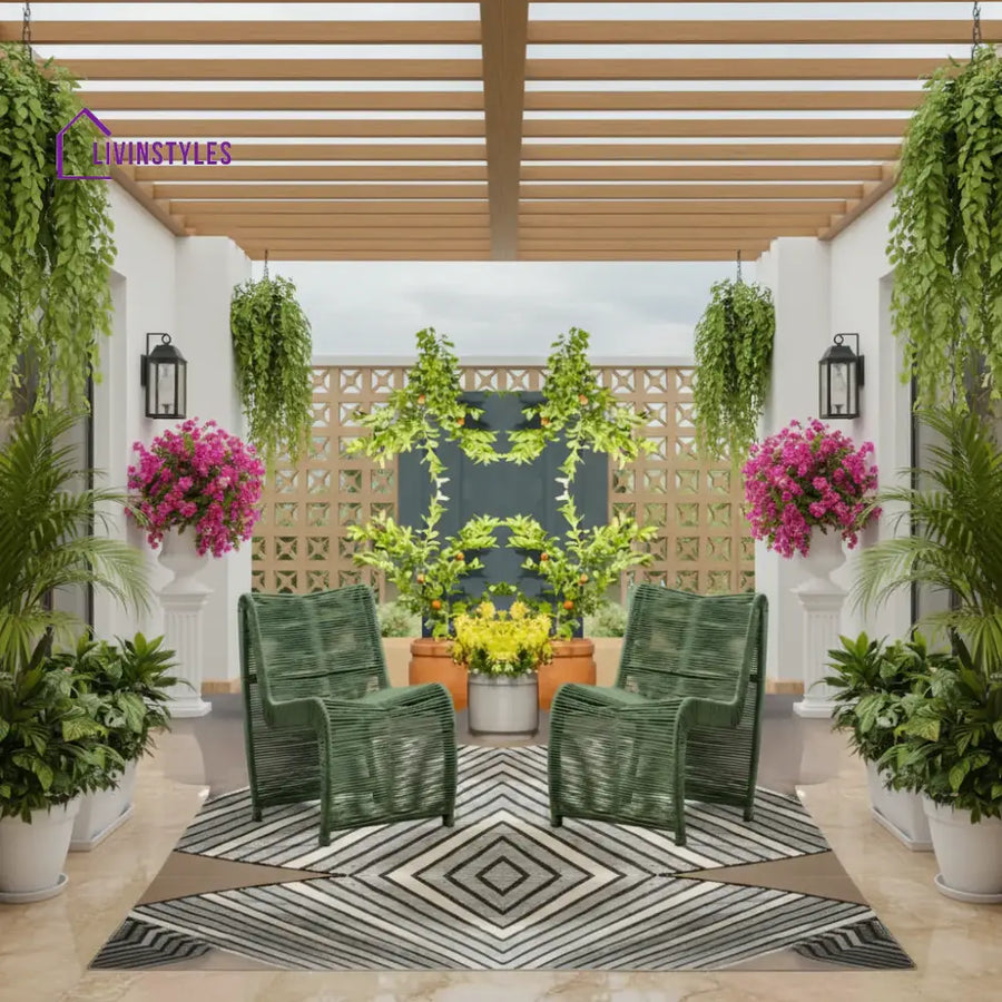 Emerson 2-Piece Outdoor Rope Patio Chairs - Patio Chairs