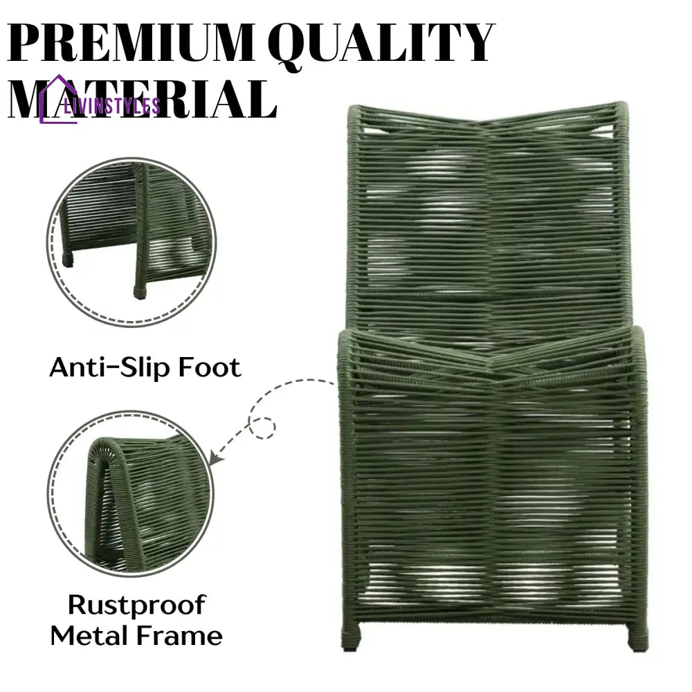 Emerson 2-Piece Outdoor Rope Patio Chairs - Patio Chairs