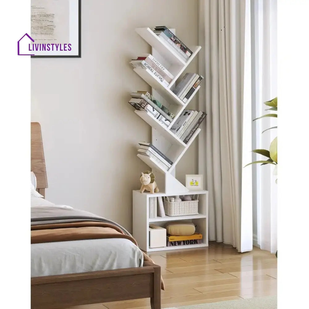 Emilia Engineered Wood Bookshelves | Bookshelf for Living Room | Bedroom | Drawing Room | Study Room