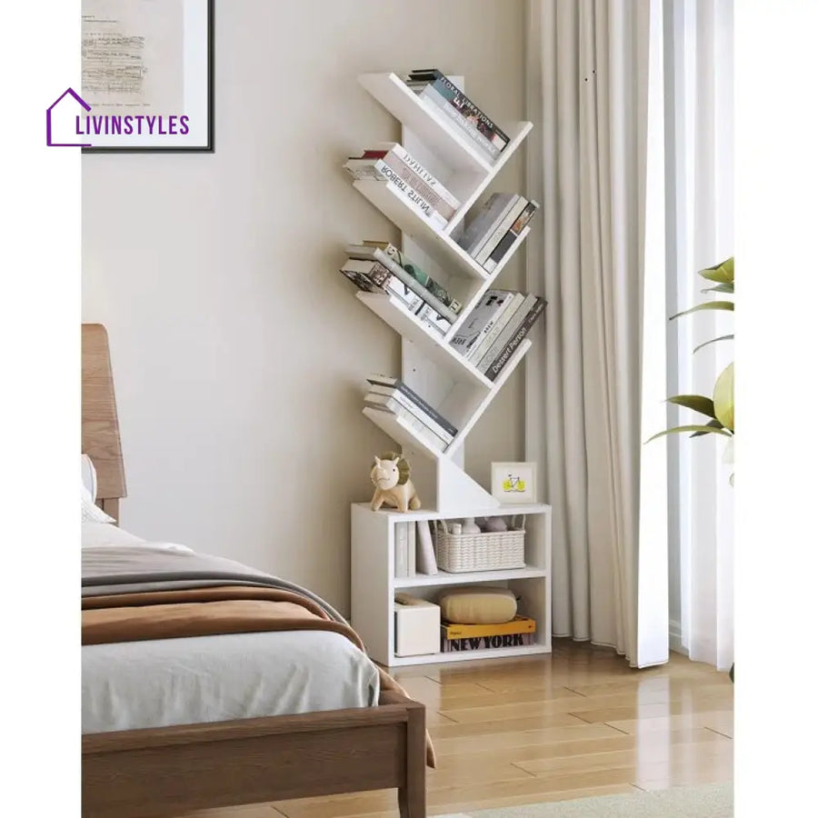 Emilia Engineered Wood Bookshelves | Bookshelf for Living Room | Bedroom | Drawing Room | Study Room