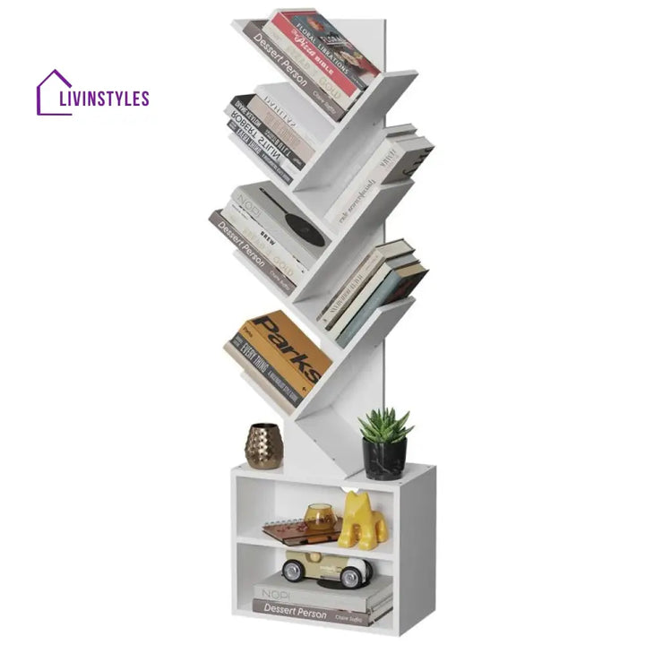 Emilia Engineered Wood Bookshelves | Bookshelf for Living Room | Bedroom | Drawing Room | Study Room