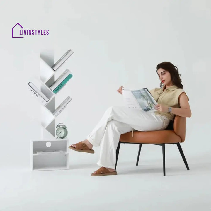 Emilia Engineered Wood Bookshelves | Bookshelf for Living Room | Bedroom | Drawing Room | Study Room
