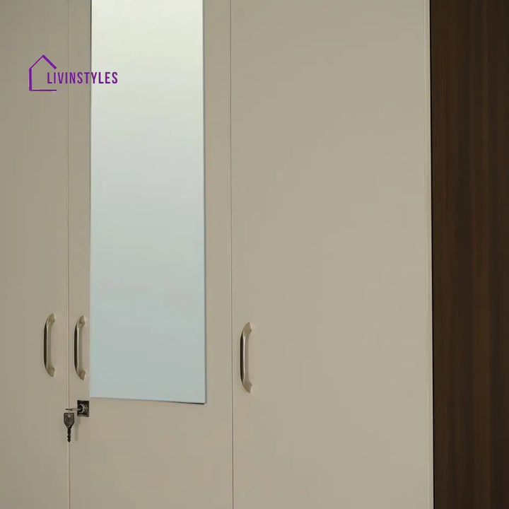 Artem 3 Door Mirror Wardrobe (Walnut / White) Home Furniture
