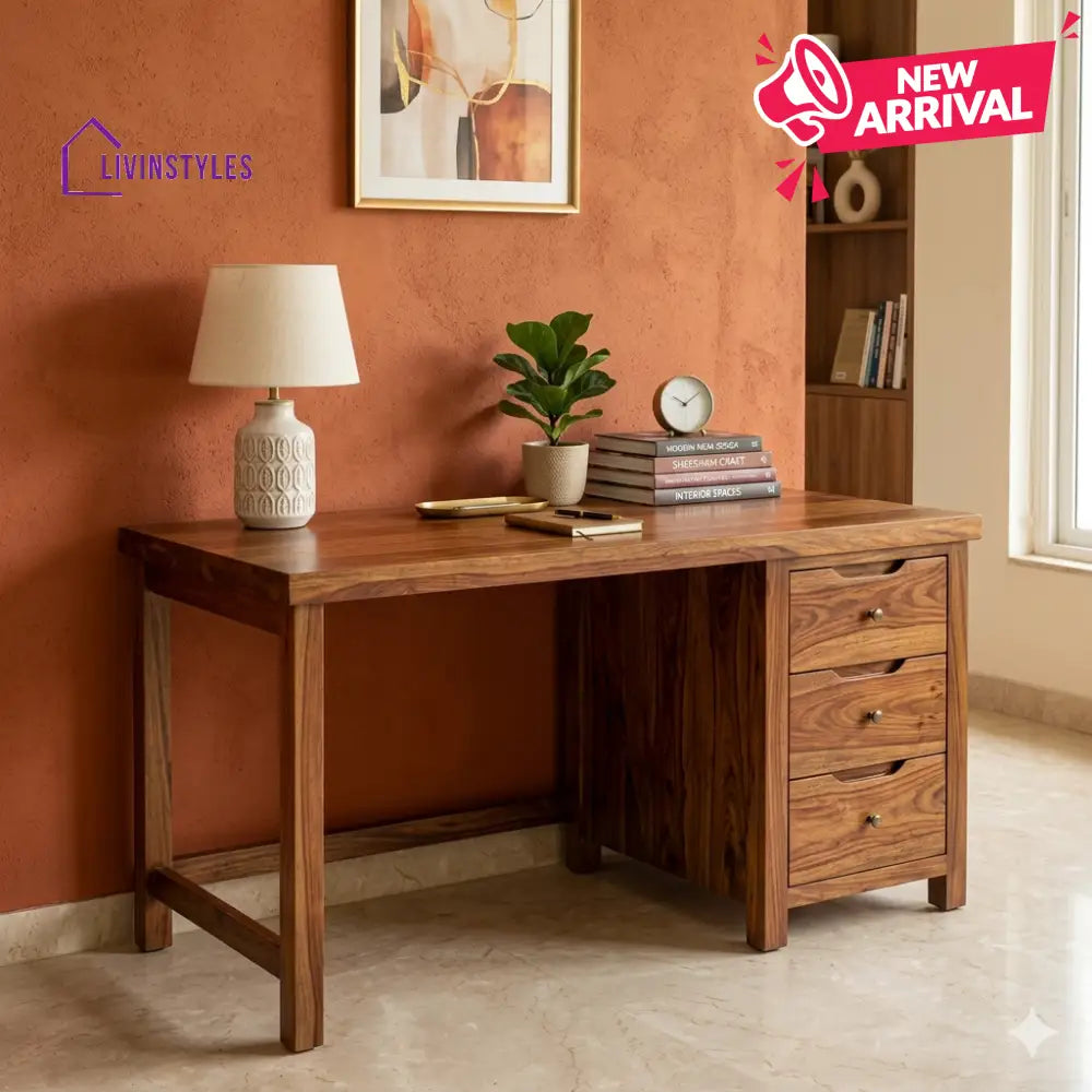 Emily Solid Sheesham Wood Study Table for Home