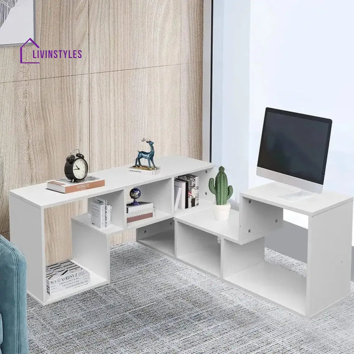 Emma White Finish Tv Unit Stand for Living Room