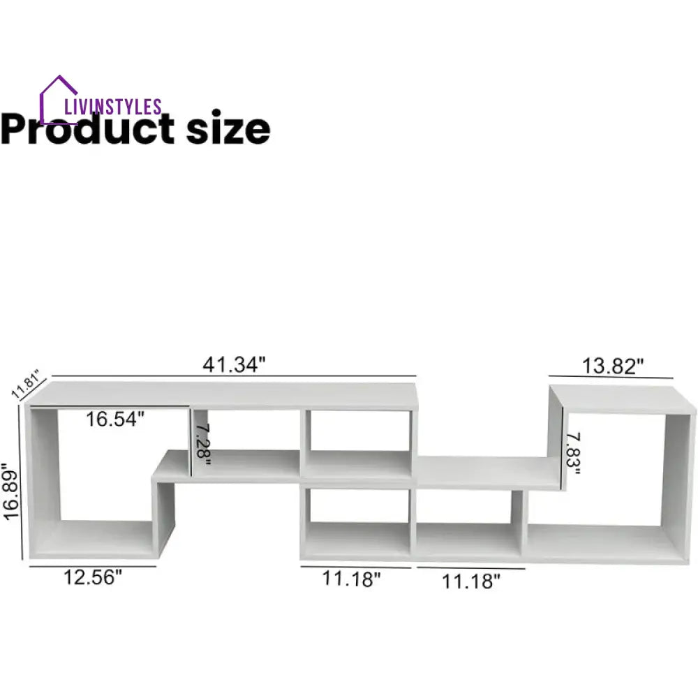Emma White Finish Tv Unit Stand for Living Room