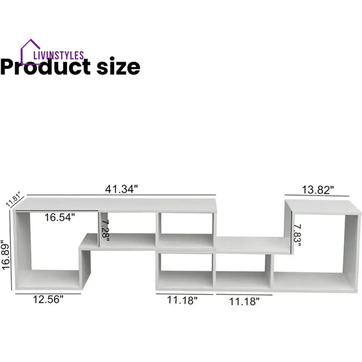 Emma White Finish Tv Unit Stand for Living Room