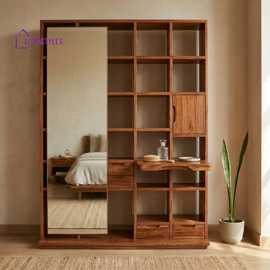 Emmanuel Premium Solid Wood Dressing Table for Bedroom | New Designer Dressing Unit
