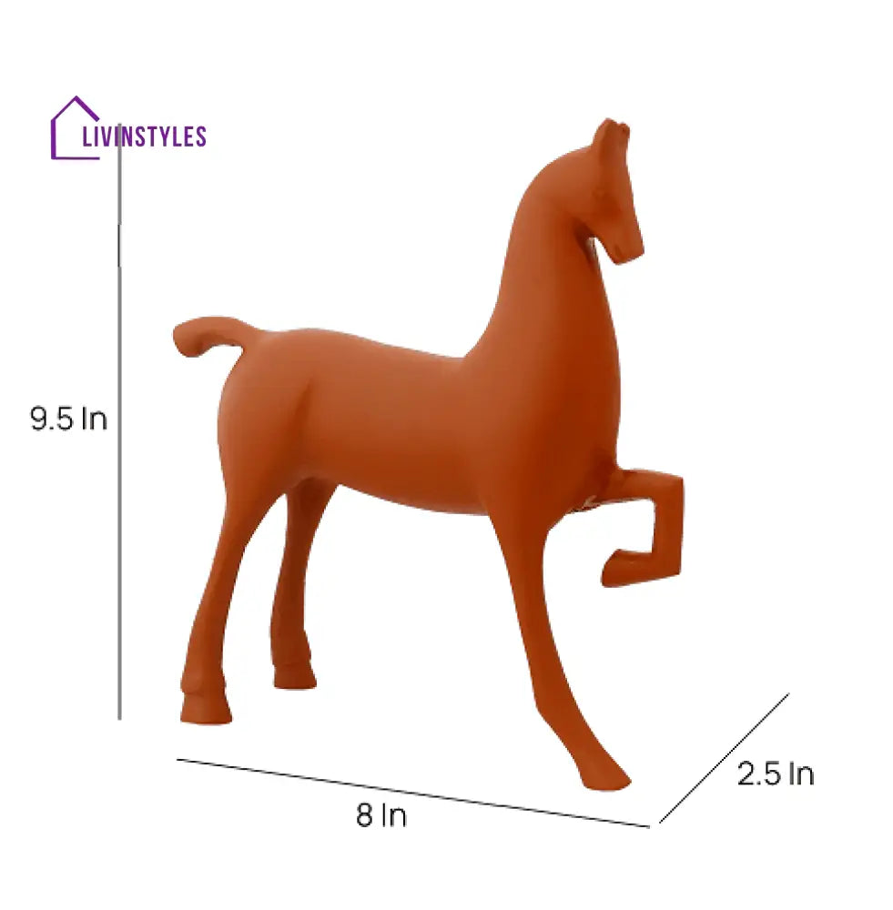 Enigmatic Equine Sculpture Terracotta