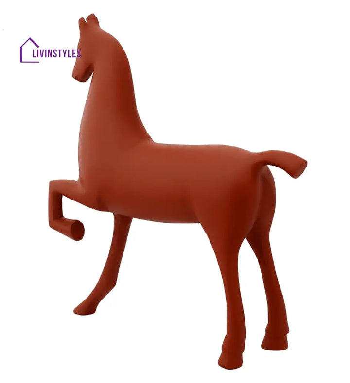 Enigmatic Equine Sculpture Terracotta
