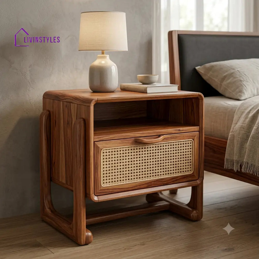 Eniola Premium Wooden Bedside Table | Side Table for Bedroom