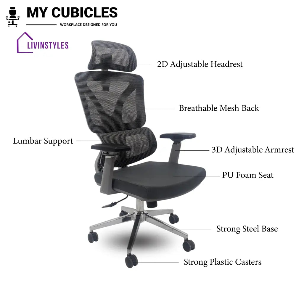 Ergo Gladiator Executive Office Chair with Head Rest