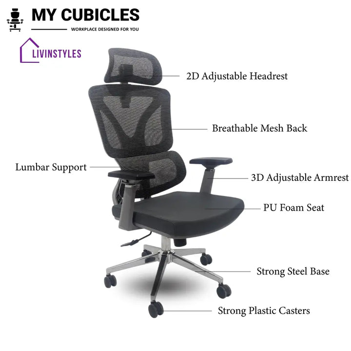 Ergo Gladiator Executive Office Chair with Head Rest