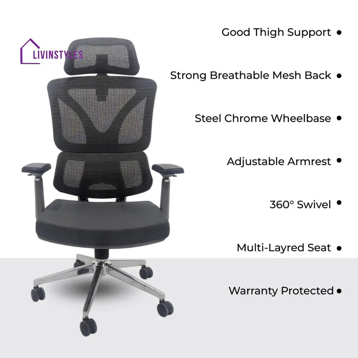 Ergo Gladiator Executive Office Chair with Head Rest