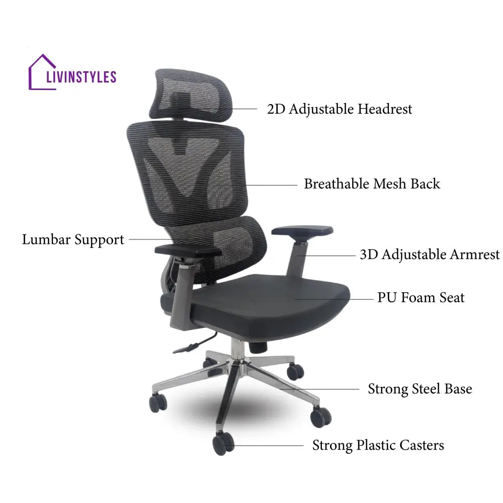 Ergo Gladiator Executive Office Chair with Head Rest