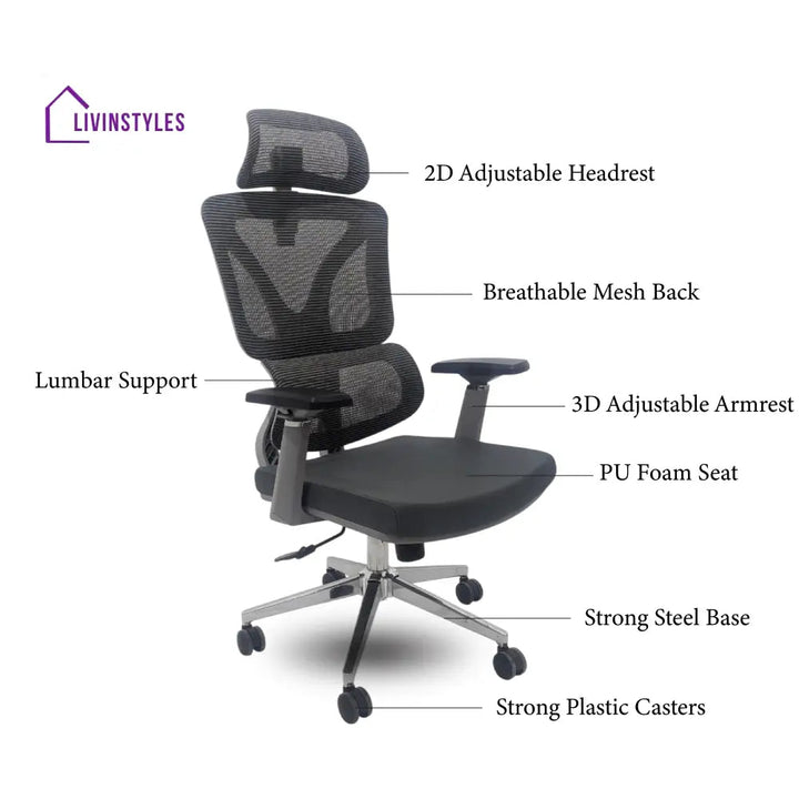 Ergo Gladiator Executive Office Chair with Head Rest