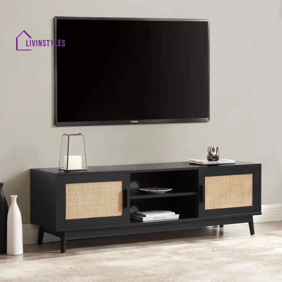 Ernesto TV Unit for TVs up to 60’’- Black - TV Unit