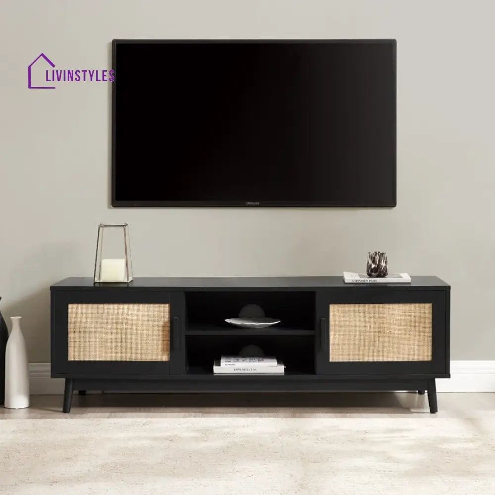 Ernesto TV Unit for TVs up to 60’’- Black - TV Unit