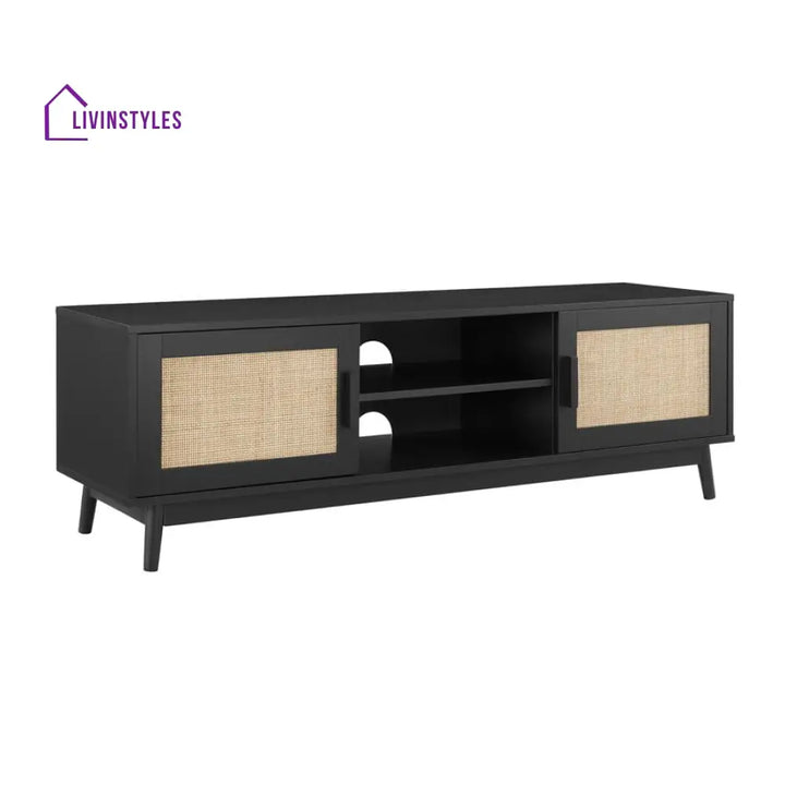 Ernesto TV Unit for TVs up to 60’’- Black - TV Unit
